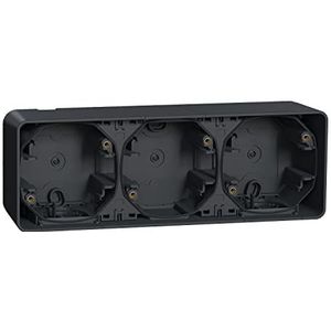 Schneider Electric Mur37713 - Box Triple Oppervlak Horizontaal Grijs