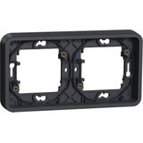 Inbouwbehuizing 2-voudig Horizontaal - Inbouw - Antraciet - Mureva Styl - Schneider Electric - MUR34101