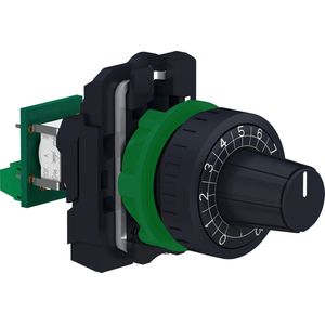 Schneider Electric | XB5AD912R10K potentiometer van kunststof met geïntegreerde weerstand, 10 km