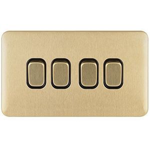 Schneider Electric GGBL1042BSBS, glad, zonder schroeven, goud, 240 V