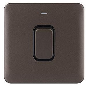 Schneider Electric Lisse Screwless Deco GGBL4011BMB lichtschakelaar, 2-polig, 50 A, zwart