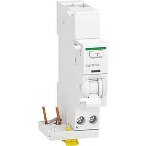 Schneider Electric - Acti9 iDT40 - Vigi differentiële module - start iDT40-1P+N 40A 300mA type A SI - A9Y65640