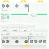 Aardlekautomaat - 3P+N - 16A - B-Karakteristiek - 6000A - 30mA - Type A - Resi9 - Schneider Electric - R9D54716