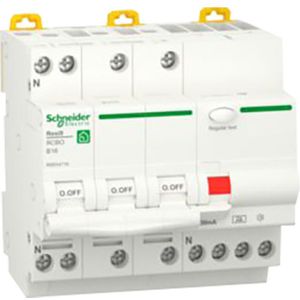 Schneider Electric aardlekautomaat Resi9 3P+N B16 30MA A