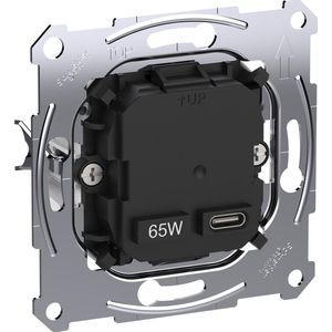 Schneider Merten USB Oplader Insert Type 1x USB C 65W PD - MTN4366-0130 - E3M7R