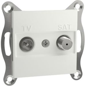 Schneider Electric EPH3470321D TV-satelliet doorvoercontactdoos Asfora Wit (RAL 9003) 1 stuk(s)