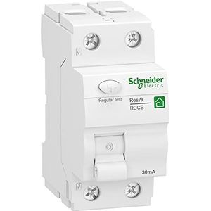 Schneider Electric 1334358 SCHN stroomonderbreker Resi9 1P+N 25A 30mA type A, wit
