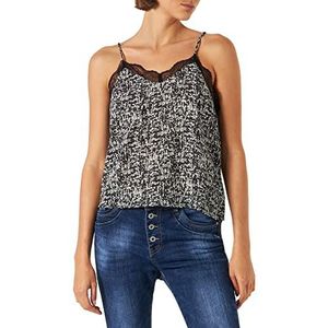 Kaporal Dameshemd, model NANY, wijnmaat, zwart., S