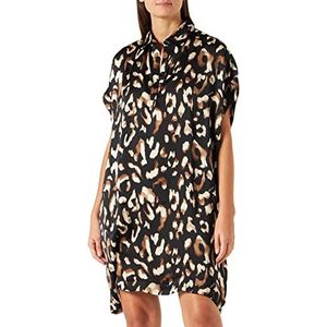 Kaporal Damesjurk, model NUZA, kleur: zwart/beige maat, zwart/beige, M, zwart/beige