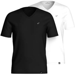 KAPORAL - Gift - T-shirt - Wit - Zwart - Katoen - Set van 2
