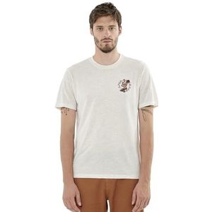 Kaporal Tiago T-shirt voor heren, ecru mel, M