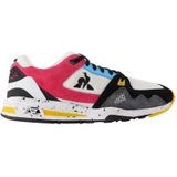 Le Coq Sportif - Gaia Velcro - Damestrainers - Arabica - Mesh en Suède - Rubberen Zool