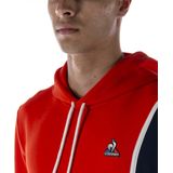 Le Coq Sportif - Saison 1 Hoody N°1 - Hoodie - Rood - Katoen