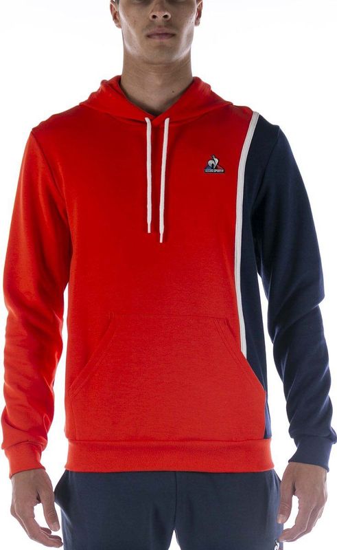 Le Coq Sportif - Saison 1 Hoody N°1 - Hoodie - Rood - Katoen
