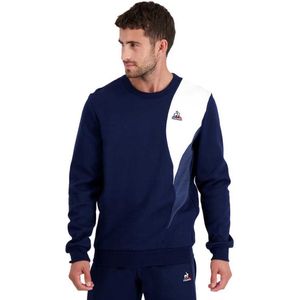 Le Coq Sportif - Saison 1 Crew - Sweater - Zwart - Katoen en Polyester