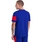 LE COQ SPORTIF Tri N°1 T-shirt - Bleu Electro - 100% Katoen - Uniseks