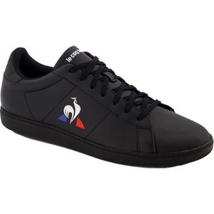 Sneakers Courtset LE COQ SPORTIF. Leer materiaal. Maten 44. Zwart kleur