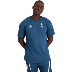 Le Coq Sportif - VILLAGE - T-shirt - Blauw - Paris 2024 N° 3