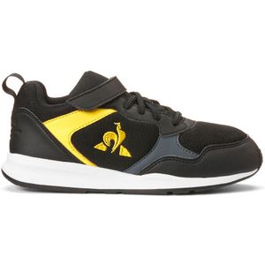 Le Coq Sportif Unisex Kids R500 PS Black/Blazing Yellow Sneaker, Black Blazing Yellow, 35 EU