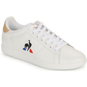 Le Coq Sportif Uniseks Courtset_2 Optical White/Tan Sneakers, Optische witte tan, 41 EU