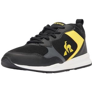 Le Coq Sportif Unisex Kids R500 GS Black/Blazing Yellow Sneaker, Black Blazing Yellow, 31 EU