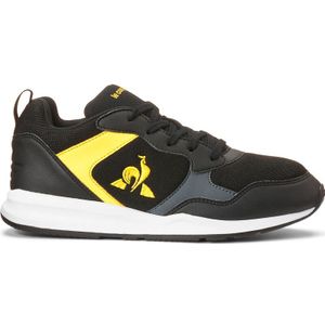 Le Coq Sportif Unisex Kids R500 GS Black/Blazing Yellow Sneaker, Black Blazing Yellow, 39 EU