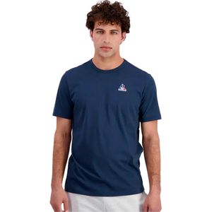 Le Coq Sportif - Ess N°1 - T-shirt - Katoen - Korte Mouwen - Geborduurd Logo