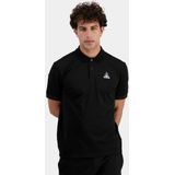 Poloshirt - Zwart - Katoen/Polyester/Elastaan - Korte Mouwen