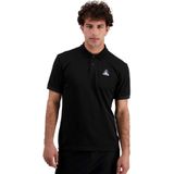 Poloshirt - Zwart - Katoen/Polyester/Elastaan - Korte Mouwen