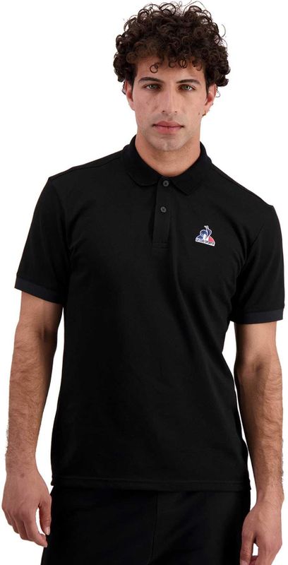 Poloshirt - Zwart - Katoen/Polyester/Elastaan - Korte Mouwen