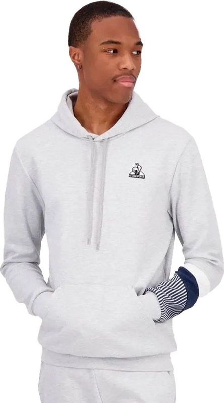 Le Coq Sportif - Heritage N°1 - Hoodie - Grijs - Fleece - Regular Fit