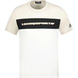 Le Coq Sportif - Contemporary Tee SS - T-shirt - Beige - Katoen