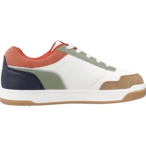 Le Coq Sportif - Lcs Court Breaker Gs - Schoenen - Optical White - Oranje