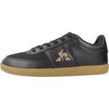 Le Coq Sportif - Lcs Derby 1 - Sneakers - Zwart - Synthetisch Leer, Rubber Zool, Ademend Mesh