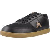 Le Coq Sportif - Lcs Derby 1 - Sneakers - Zwart - Synthetisch Leer, Rubber Zool, Ademend Mesh