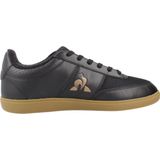 Le Coq Sportif - Lcs Derby 1 - Sneakers - Zwart - Synthetisch Leer, Rubber Zool, Ademend Mesh
