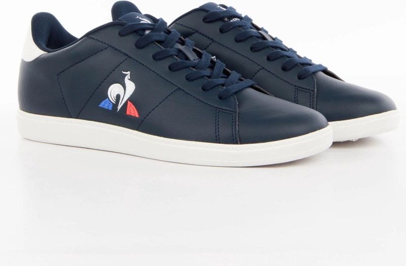 Le Coq Sportif Courtset_2 uniseks sneakers, Jurk blauw optisch wit, 36 EU