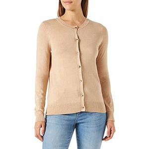 Naf Naf Marelle gebreide damesjas, beige/China, M
