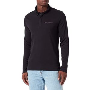 Teddy Smith P-Ventura ML Poloshirt voor heren, kolen, L, Houtskool