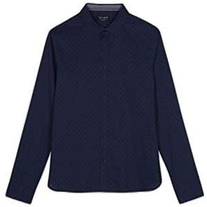 Teddy Smith Carton Ml Blouse voor heren, Totaal marineblauw/paon, M