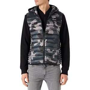 Teddy Smith, B-Terry Hommeod Print, jas voor heren, kaki Beluga Camo, maat