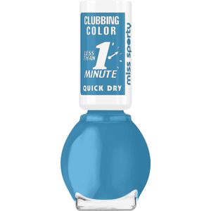 Miss Sporty - Boeing Brush Clubbing Colors Nailpolish - Blue Cyan - Blauw