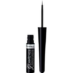 Rimmel London - Glam’Eyes Liquid Eyeliner - Zwart - 3,5ml