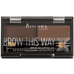 Rimmel London Brow This Way Sculpting Kit 003 Dark Brown