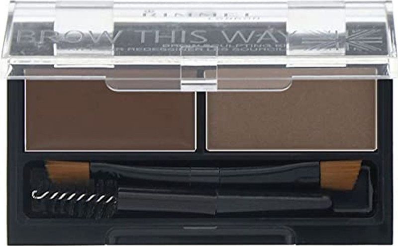Rimmel - Brow This Way Palette - Wenkbrauw Make-up - Tint 003 Dark Brown - 1,3 g