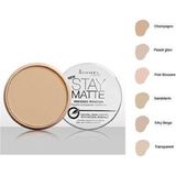 Rimmel - Stay Matte Pressed Powder en Setting Spray - Transparant - 8.5g en 100ml