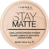 Rimmel London - Stay Matte Pressed Powder - Gezichtspoeder - 003 Peach Glow