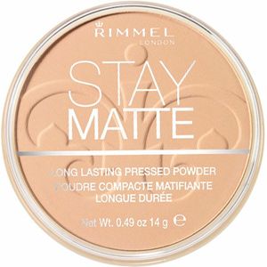 3x Rimmel Stay Matte Pressed Powder 003 Peach Glow 14 gr