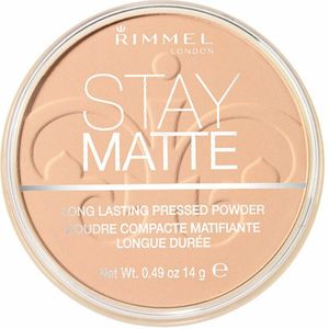 Rimmel - Stay Matte Pressed Powder - 005 Silky Beige - Gezichtspoeder - 3x