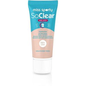 Miss Sporty So Clear Anti-Spot 2 foundation maskujący niedoskonałości 001 licht 30ml